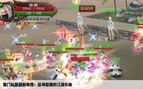 蜀门私服最新推荐：探寻隐藏的江湖乐趣
